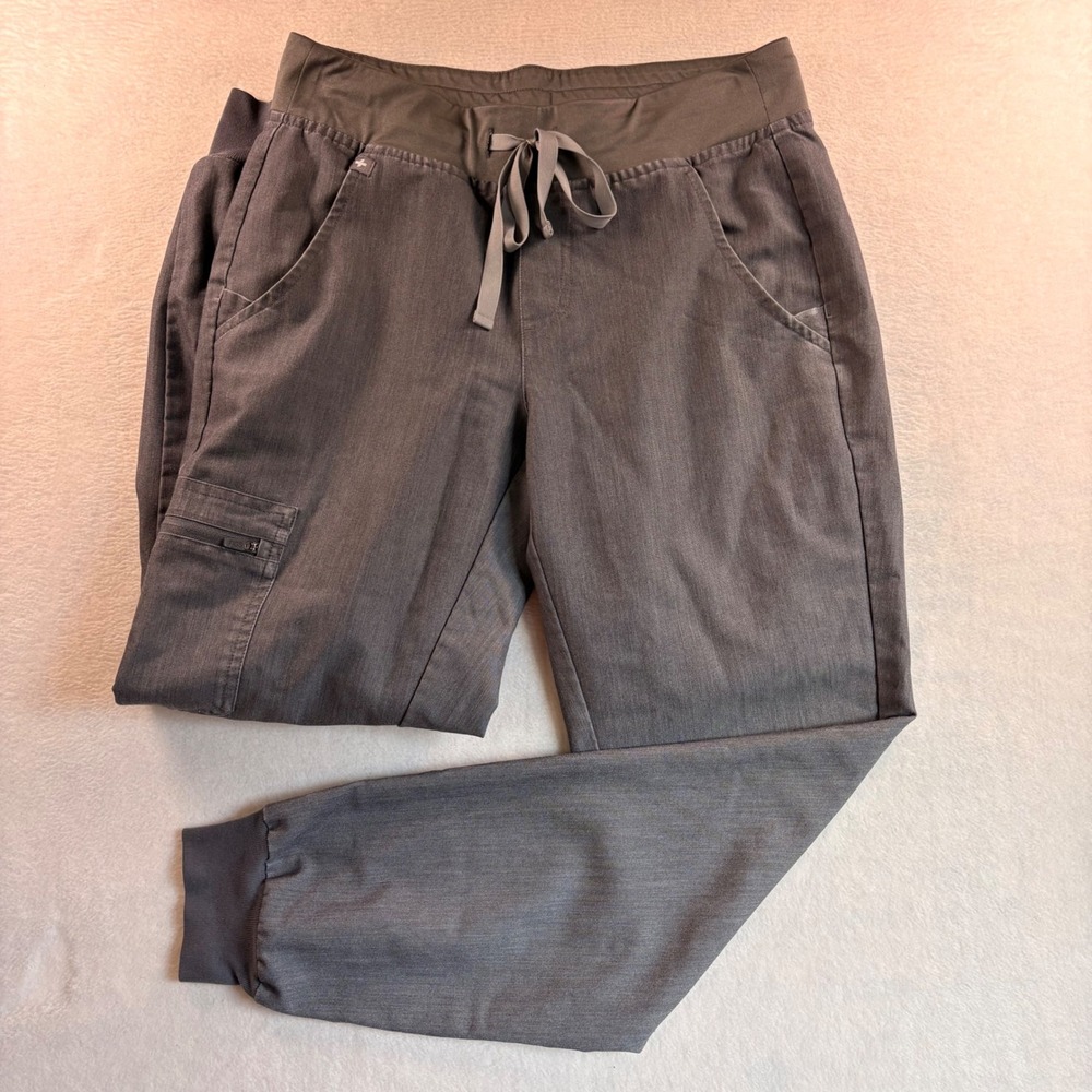 Figs Womens XS Zamora Jogger Scrub Pants Charcoal Gray Heather W18SW2005